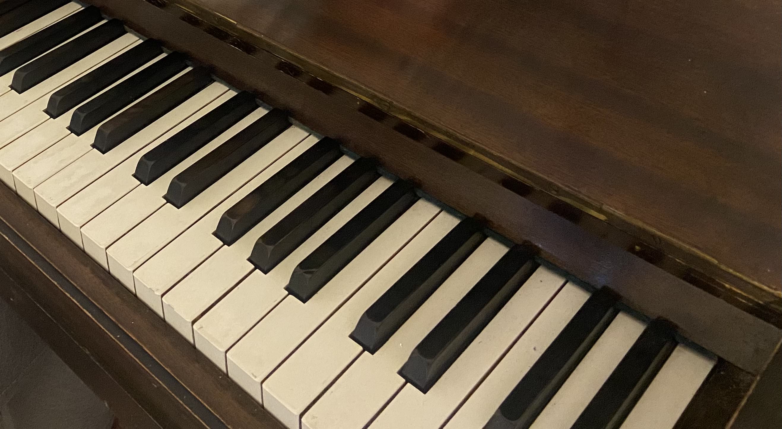 Piano keys and craftsmanship